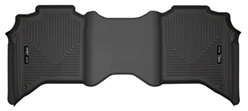 Husky Liners Weatherbeater Floor Mats | Fits 2019 - 2024 Ram 2500, Ram 3500 Crew Cab | 2nd Row, 1-pc Black - 14101