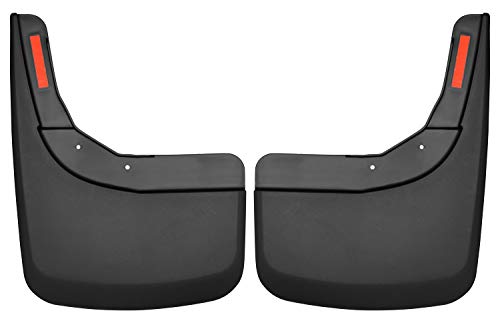 Husky Liners — Rear Mud Guards | Fits 2019 - 2024 Chevrolet Silverado 1500 (Excludes ZR2, LT Trail Boss, Custom Trail Boss) - Black, 2 Pc. | 59261