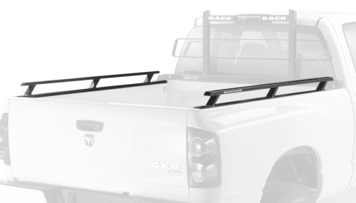 RealTruck BACKRACK Side Rails to use w/Standard Bed | Black, No Drill | 80517 | Fits 2002-2009 Dodge RAM 2500/3500 All Beds; 2019-2024 RAM 1500/2500/3500 8' Beds without RAMbox Cargo Mgmt & Others