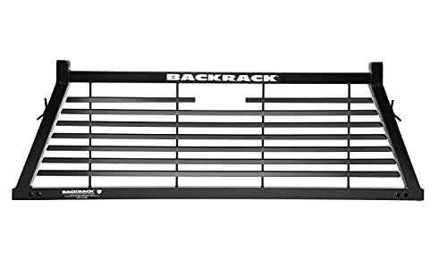 RealTruck BACKRACK Louvered Rack Frame Only | Black, No Drill | 12700 | Fits 1999-2024 Ford F-250/F-350/F-450