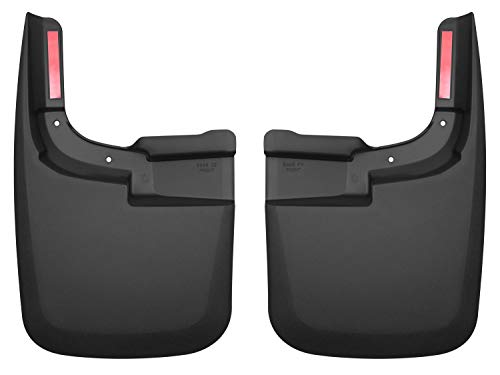 Husky Liners — Front Mud Guards | Fits 2017 - 2024 Ford F-250/F-350 Super Duty w/o OEM Fender Flares - Black, 2 Pc | 58461