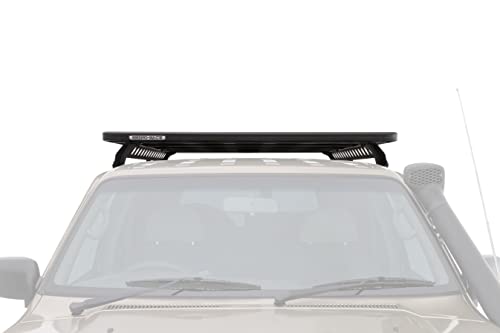 Rhino-Rack Backbone Guttermount Long Compatible with Toyota Land Cruiser 80 Series 1990-1998, Curved, Black (RGMB2)