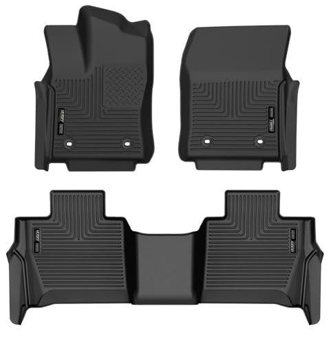 Husky Liners X-act Contour Floor Mats | Fits 2023 - 2024 Toyota Sequoia | 2nd Row, 1-pc Black - 50821