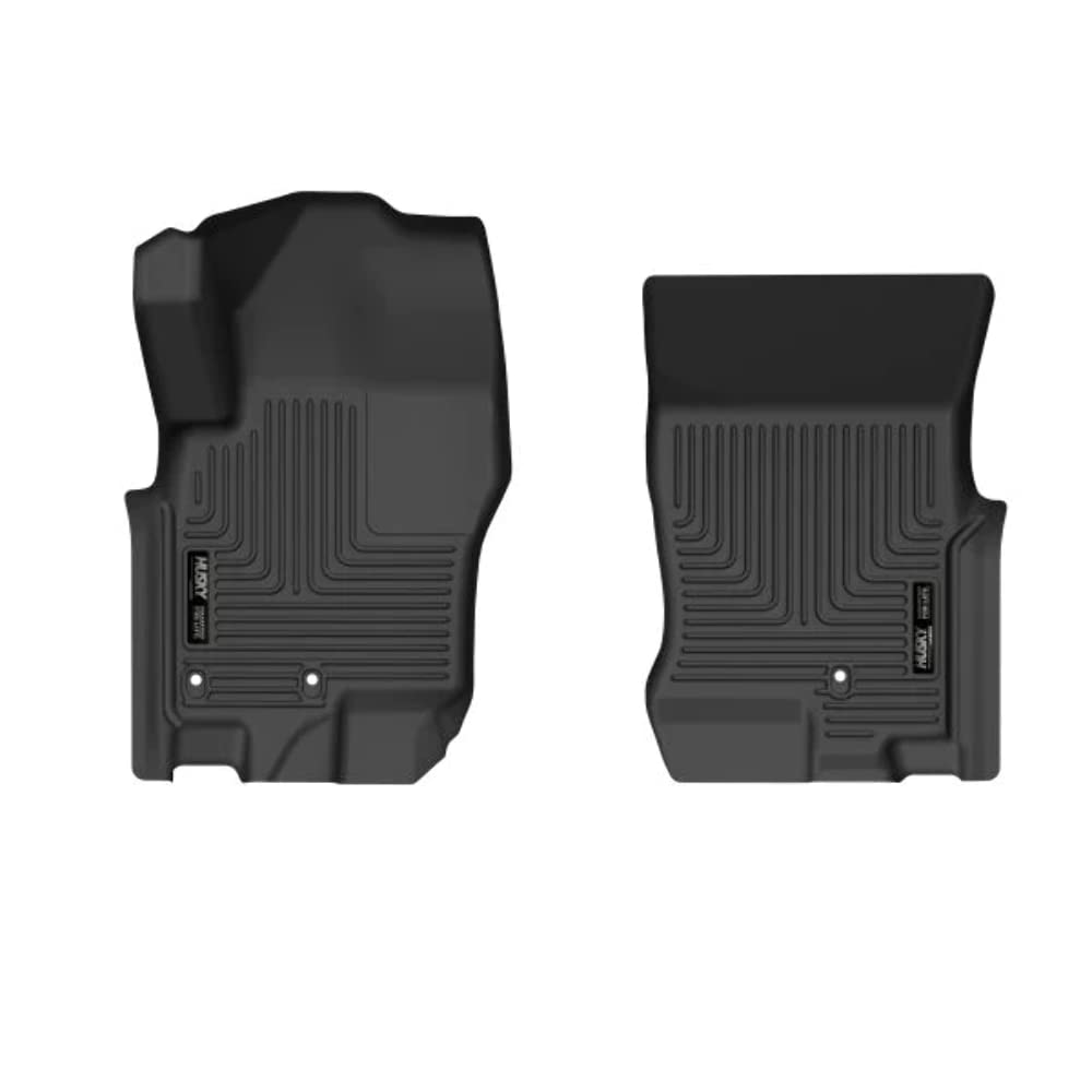 Husky Liners Weatherbeater Floor Mats | Fits 2008 - 2021 Nissan Frontier Crew Cab; 2009 - 2012 Suzuki Equator Crew Cab | Front Row, 2-pc Black - 13511