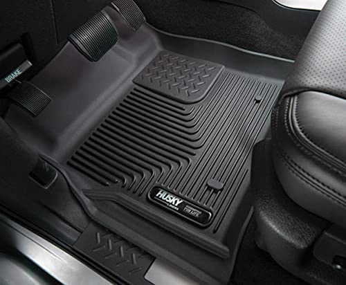 Husky Liners X-act Contour Floor Mats | Fits 2018 - 2023 Toyota Tacoma Double/Access Cab w/Auto Trans | Front Row, 2-pc Black - 53751