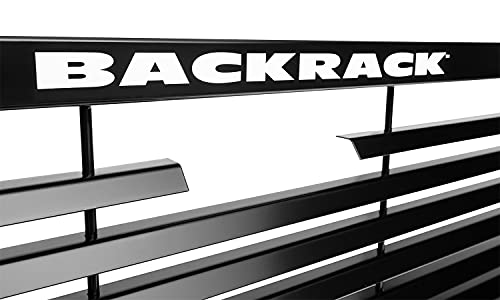 RealTruck BACKRACK Louvered Rack Frame Only | Black, No Drill | 12700 | Fits 1999-2024 Ford F-250/F-350/F-450