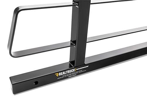 RealTruck BACKRACK Original Rack Frame Only | Black, No Drill | 15010 | Fits 1985-2005 Chevrolet/GMC S10/S15; 2005-2023 Toyota Tacoma