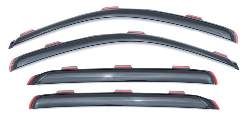 RealTruck Lund 184727 Ventvisor Elite Side Window Deflector for 2017-2018 Ford Super Duty Extended Cab, 4 Piece