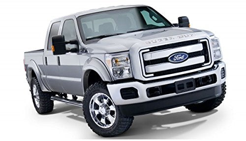 Bushwacker Extend-A-Fender Extended Front & Rear Fender Flares | 4-Piece Set, Black, Smooth Finish | 20932-02 | Fits 2011-2016 Ford F-250, F-350 Super Duty (Excludes Dually)