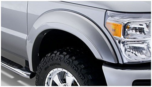 Bushwacker Extend-A-Fender Extended Front & Rear Fender Flares | 4-Piece Set, Black, Smooth Finish | 20932-02 | Fits 2011-2016 Ford F-250, F-350 Super Duty (Excludes Dually)