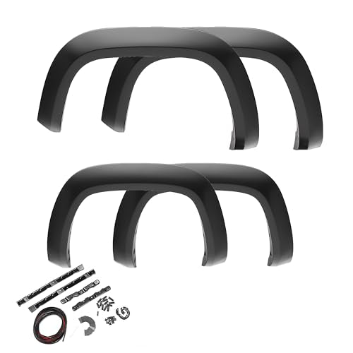 Bushwacker Extend-A-Fender Extended Front & Rear Fender Flares | 4-Piece Set, Black, Smooth Finish | 20936-02 | Fits 2015-2017 Ford F-150 Styleside (Excludes Models with Tech Package)