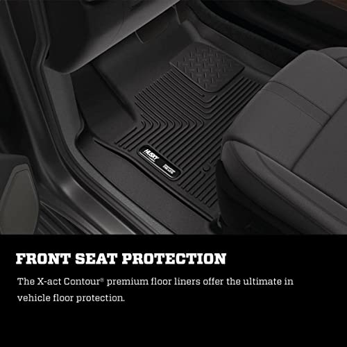 Husky Liners X-act Contour Floor Mats | Fits 2017 - 2022 Mercedes-Benz GLC300 | 2nd Row, 1-pc Black - 52441