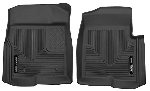 Husky Liners X-act Contour Floor Mats | Fits 2009 - 2014 Ford F-150 All Cabs without Manual Shifter | Front Row, 2-pc Black - 53311