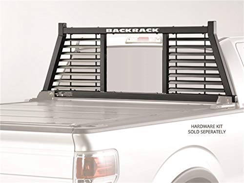 RealTruck BACKRACK Half Louvered Rack Frame Only | Black, No Drill | 147LV | Fits 1999-2024 Ford F-250/F-350/F-450; 2017-2024 Ford F-550