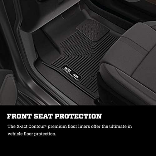 Husky Liners X-act Contour Floor Mats | Fits 2017 - 2022 Mercedes-Benz GLC300 | 2nd Row, 1-pc Black - 52441