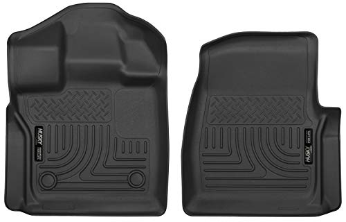 Husky Liners X-act Contour Floor Mats | Fits 2015 - 2024 Ford F-150 Standard Cab | Front Row, 2-pc Black - 52751