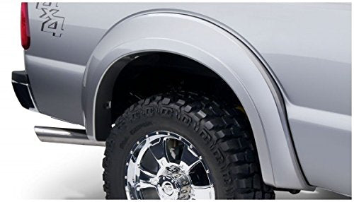 Bushwacker Extend-A-Fender Extended Front & Rear Fender Flares | 4-Piece Set, Black, Smooth Finish | 20932-02 | Fits 2011-2016 Ford F-250, F-350 Super Duty (Excludes Dually)