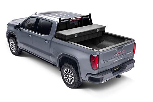 RealTruck BACKRACK Open Rack Frame Only | Black, No Drill | 14800 | Fits 2001-2024 Chevrolet/GMC Silverado/Sierra 2500/3500HD; 2017-2024 Dodge RAM 1500/2500/3500; 2004-2024 Nissan Titan & Others