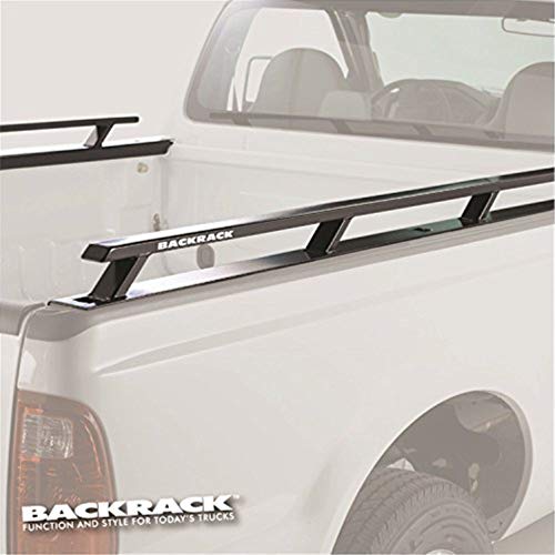 RealTruck BACKRACK Side Rails to use w/Standard Bed | Black, No Drill | 80524 | Fits 2017-2024 Chevrolet/GMC Silverado/Sierra 1500; 2020-2024 Chevrolet/GMC Silverado/Sierra 2500/3500 HD & Others