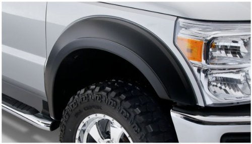 Bushwacker Extend-A-Fender Extended Front & Rear Fender Flares | 4-Piece Set, Black, Smooth Finish | 20932-02 | Fits 2011-2016 Ford F-250, F-350 Super Duty (Excludes Dually)