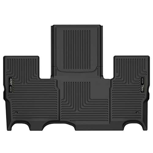 Husky Liners X-act Contour Floor Mats | Fits 2022 - 2024 Jeep Wagoneer and Jeep Grand Wagoneer w/2nd Row Bucket Seats | 3rd Row, 1-pc Black - 51361