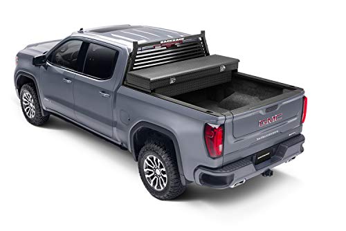 RealTruck BACKRACK Louvered Rack Frame Only | Black, No Drill | 12700 | Fits 1999-2024 Ford F-250/F-350/F-450