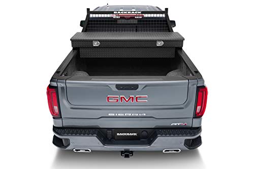 RealTruck BACKRACK Safety Rack Frame Only | Black, No Drill | 10800 | 2017-2020 Ford F-250/F-350/F-450/F-550; 2011-2024 Dodge RAM 1500; 2019-2022 RAM 1500 Classic; 2004-2024 Nissan Titan & Others