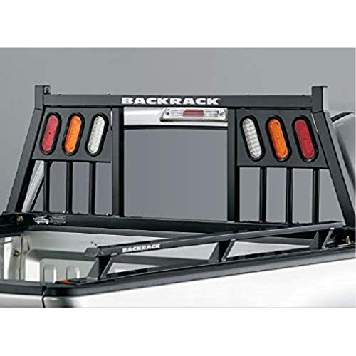 RealTruck BACKRACK Three Light Rack Frame Only | Black, No Drill | 148TL | 2001-2024 Chevrolet/GMC Silverado/Sierra 2500/3500HD; 2017-2024 Dodge RAM 1500/2500/3500; 2004-2024 Nissan Titan & Others