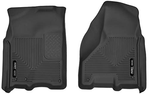 Husky Liners X-act Contour Floor Mats | Fits 2009 - 2024 Dodge Ram 1500 (19-24 Classic Body Only) 2010 - 2018 Dodge Ram 2500/3500 Mega/Crew Cab | Front Row, 2-pc Black - 53511