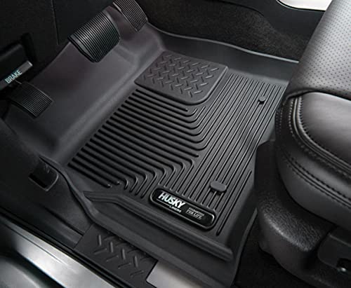 Husky Liners X-act Contour Floor Mats | Fits 2015 - 2024 Ford F-150; 2017 - 2024 Ford F-250/F-350/F450 SuperCab/SuperCrew | Center Hump, 1-pc Black - 53461