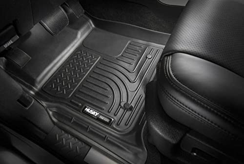 Husky Liners Weatherbeater Floor Mats | Fits 2022 - 2024 Ford Maverick (EcoBoost Gas Model Only) | Front & 2nd Row, 3-pc Black - 95051