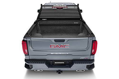 RealTruck BACKRACK Louvered Rack Frame Only | Black, No Drill | 12700 | Fits 1999-2024 Ford F-250/F-350/F-450