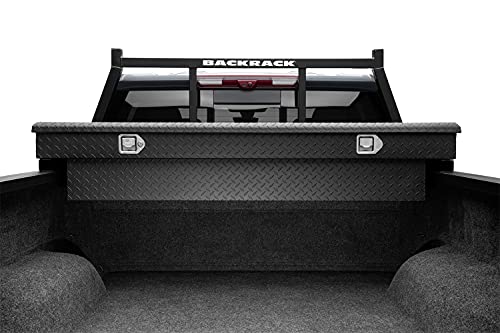 RealTruck BACKRACK Open Rack Frame Only | Black, No Drill | 14800 | Fits 2001-2024 Chevrolet/GMC Silverado/Sierra 2500/3500HD; 2017-2024 Dodge RAM 1500/2500/3500; 2004-2024 Nissan Titan & Others