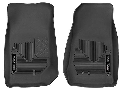 Husky Liners X-act Contour Floor Mats | Fits 2007 - 2018 Jeep Wrangler JK | Front Row, 2-pc Black - 53571