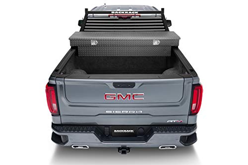 RealTruck BACKRACK Louvered Rack Frame Only | Black, No Drill | 12700 | Fits 1999-2024 Ford F-250/F-350/F-450