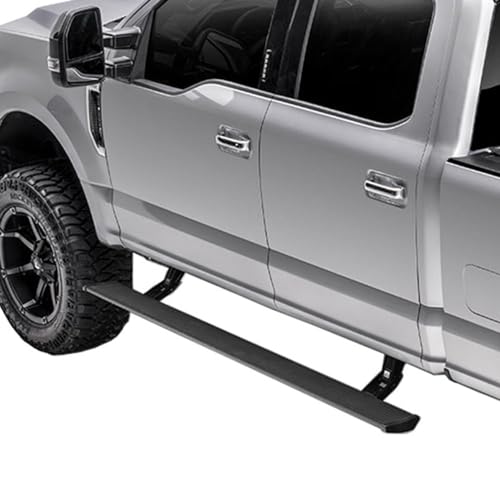 RealTruck AMP Research PowerStep Plug-N-Play | Fits 2023 - 2024 Ford F-250/F-350 Lariat/King Ranch/Platinum/Ltd & F-450 (Sync 4 Models) | 76242-01A | Ergonomic, Rust-Proof Aluminum, True Flush Mount