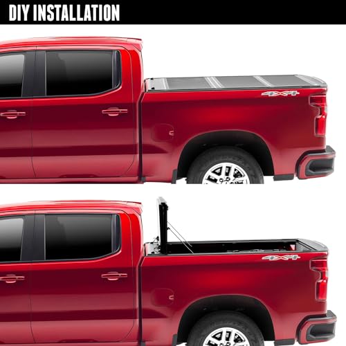 UnderCover ArmorFlex Hard Folding Truck Bed Tonneau Cover | AX12024 | Fits 2020 - 2023 Chevy/GMC Silverado/Sierra 2500/3500HD 6' 10" Bed (82.2")