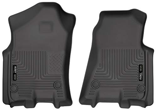 Husky Liners Weatherbeater Floor Mats | Fits 2019 - 2024 Ram 1500 (Crew Cab, Quad Cab) | Front Row, 2-pc Black - 13741