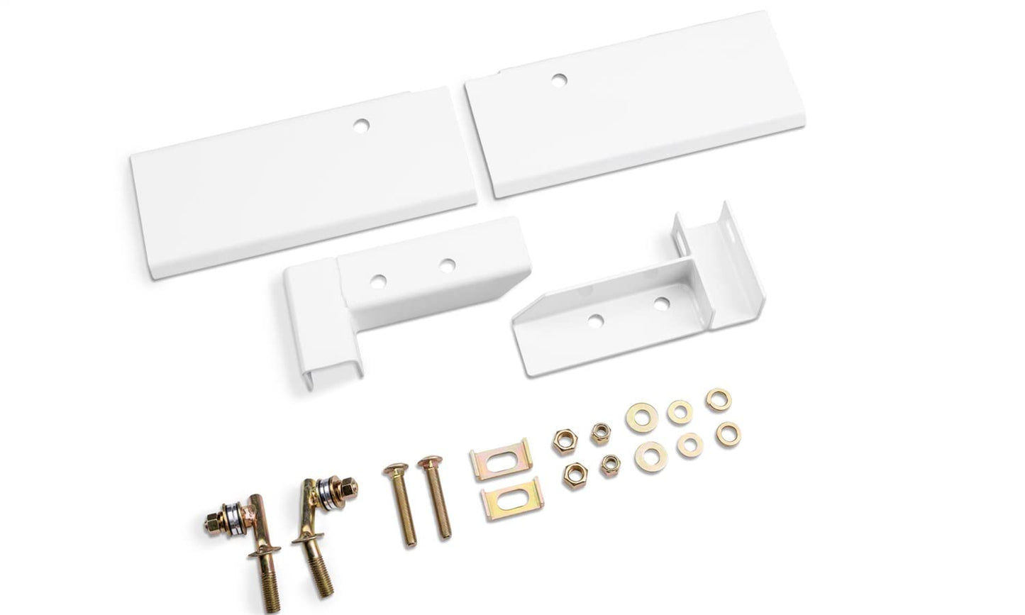 RealTruck BACKRACK Hardware Kit for use w/Standard Bed, White, N | 30117W | Fits 2002-2024 RAM 2500/3500 All Beds; 2002-2024 RAM 1500 6.5' & 8' Bed