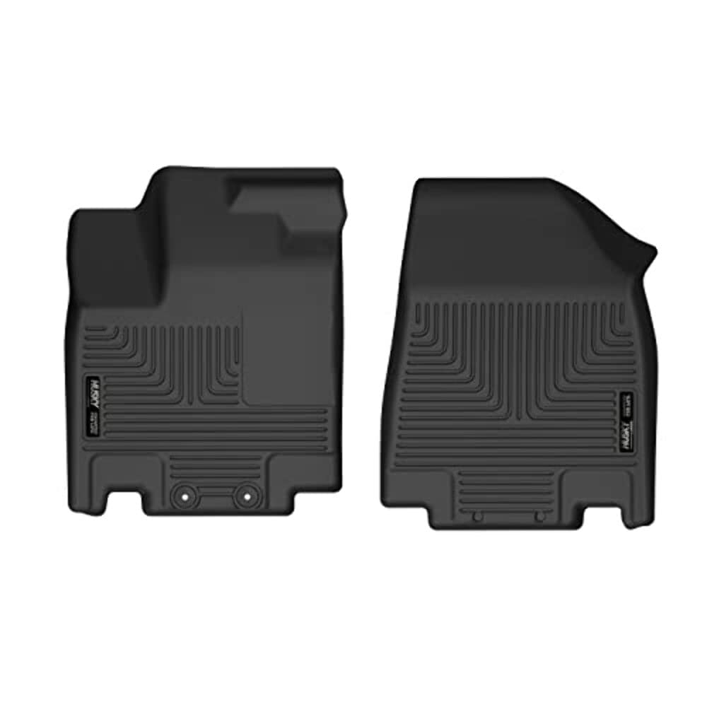 Husky Liners X-act Contour Floor Mats | Fits 2022 - 2024 Nissan Pathfinder & Infinity QX60 | Front Row, 2-pc Black - 51341