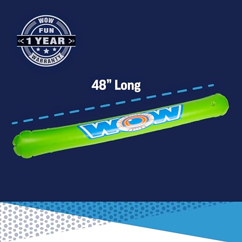 WOW Sports - Water Pickle Inflatable Pool Noodle - Perfect For Pools, Swimming, & Floating - Floatation Device for Adults & Children - Pool Accessory