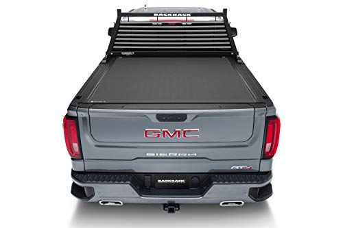 RealTruck BACKRACK Louvered Rack Frame Only | Black, No Drill | 12700 | Fits 1999-2024 Ford F-250/F-350/F-450