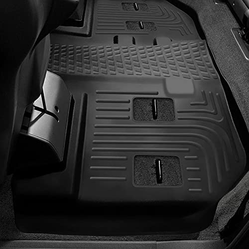 Husky Liners X-act Contour Floor Mats | Fits 2015 - 2023 Jeep Cherokee | 2nd Row, 1-pc Black - 55421