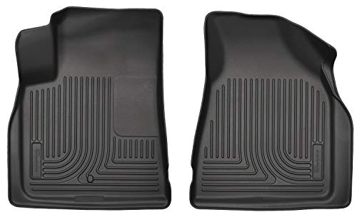 Husky Liners Weatherbeater Floor Mats | Fits 2008 - 2017 Buick Enclave; 2009 - 2017 Chevrolet Traverse; 2007 - 2017 GMC Acadia (2017 Ltd Only); 2007-2010 Saturn Outlook | Front Row, 2-pc Black - 18211