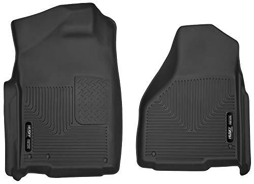 Husky Liners X-act Contour Floor Mats | Fits 2002 - 2024 Dodge Ram 1500 (19-24 Classic Body Only); 2003 - 2018 Ram 2500/3500 w/ Auto. Trans. Quad/Regular Cab | Front Row, 2-pc Black - 53521