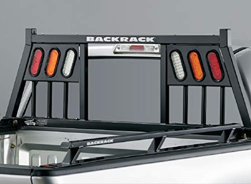 RealTruck BACKRACK Three Light Rack Frame Only | Black, No Drill | 149TL | Fits 2019-2024 Chevrolet/GMC Silverado/Sierra 1500; 2008-2019 & 2022-2024 Toyota Tundra; 2004-2024 Ford F-150 & Others