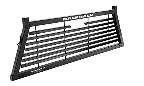 RealTruck BACKRACK Louvered Rack Frame Only | Black, No Drill | 12700 | Fits 1999-2024 Ford F-250/F-350/F-450