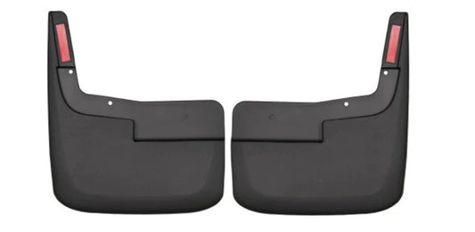 Husky Liners — Front Mud Guards | Fits 2021 - 2024 Ford F-150 (King Ranch, Lariat, Limited, Platinum, SSV, Tremor, XL, XLT) - Black, 2 Pc | 58521