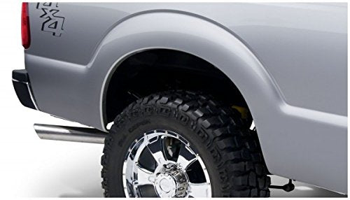 Bushwacker Extend-A-Fender Extended Front & Rear Fender Flares | 4-Piece Set, Black, Smooth Finish | 20932-02 | Fits 2011-2016 Ford F-250, F-350 Super Duty (Excludes Dually)