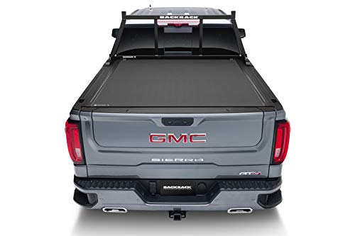 RealTruck BACKRACK Open Rack Frame Only | Black, No Drill | 14800 | Fits 2001-2024 Chevrolet/GMC Silverado/Sierra 2500/3500HD; 2017-2024 Dodge RAM 1500/2500/3500; 2004-2024 Nissan Titan & Others